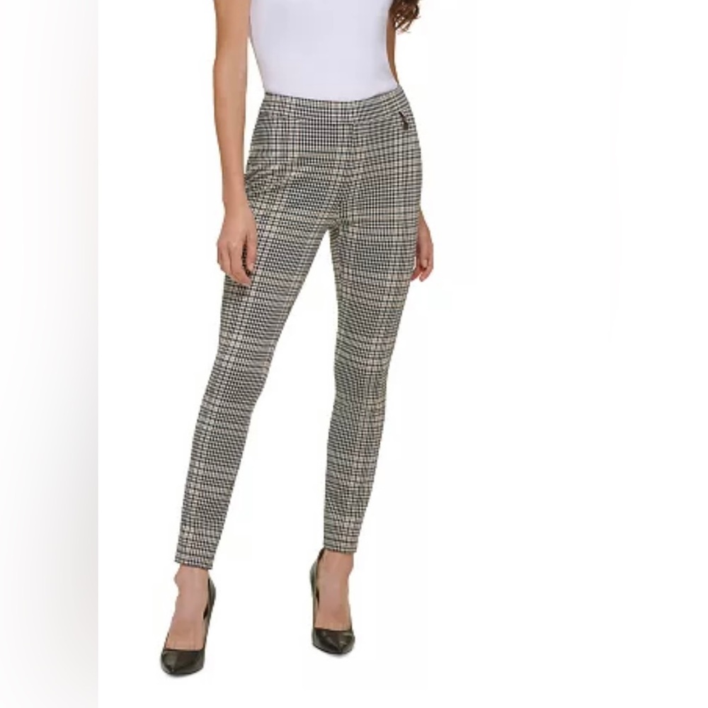 Tommy Hilfiger Women's Plaid Stretch Pull-On Pants